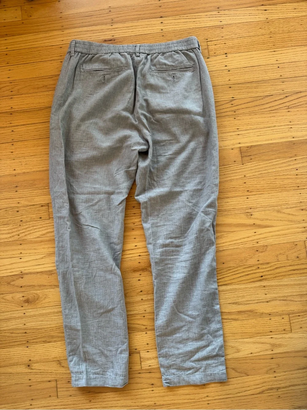 Banana Republic Linen Blend Mason Athletic Pants Mens 34x32 Gray